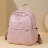 Simple and Fashionable Backpack Women's Bag Texture New Model with Pu Retro Street Backpack