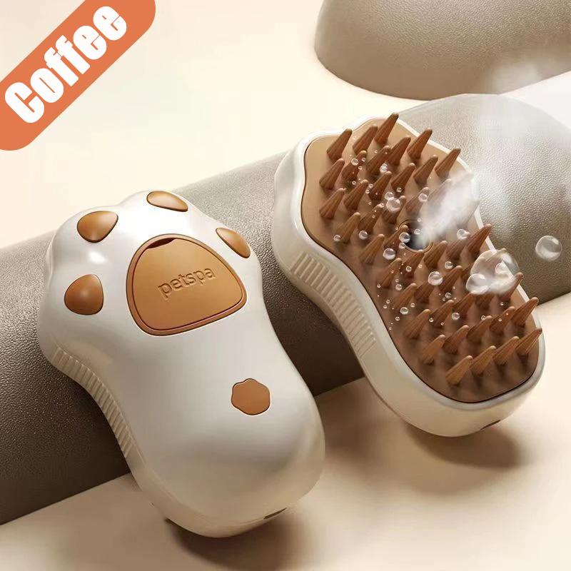 Cat Dog Steamy Brush Steam Brush Electric Sprayer for Massage Pet Grooming Tool Shedding 3 In 1 Electric Sprays Massage Combs
