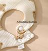 3pcs Pure Cotton Gauze Bibs Cute Parint Adjustable buckle Baby Scarf Newborn Boys Girls Cloth Bib Saliva Scarf