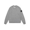 (L,Wu Lan 604)Classic Stone Correct Version Solid Color Round Neck Badge Long Sleeve Men And Women Same Style Sweatershirt Island Couple