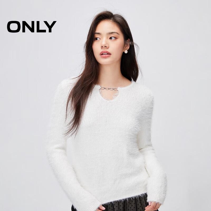 ONLY Women's 2025 Autumn Soft V-Neck Long Sleeve Knit Sweater