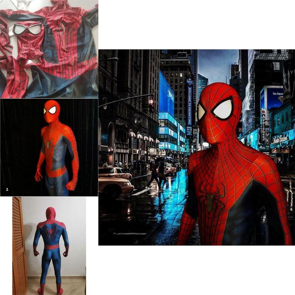 Prodyšný Pohodlný Spiderman Zentai Oblek Pro Dospělé Halloweenský Kostým
