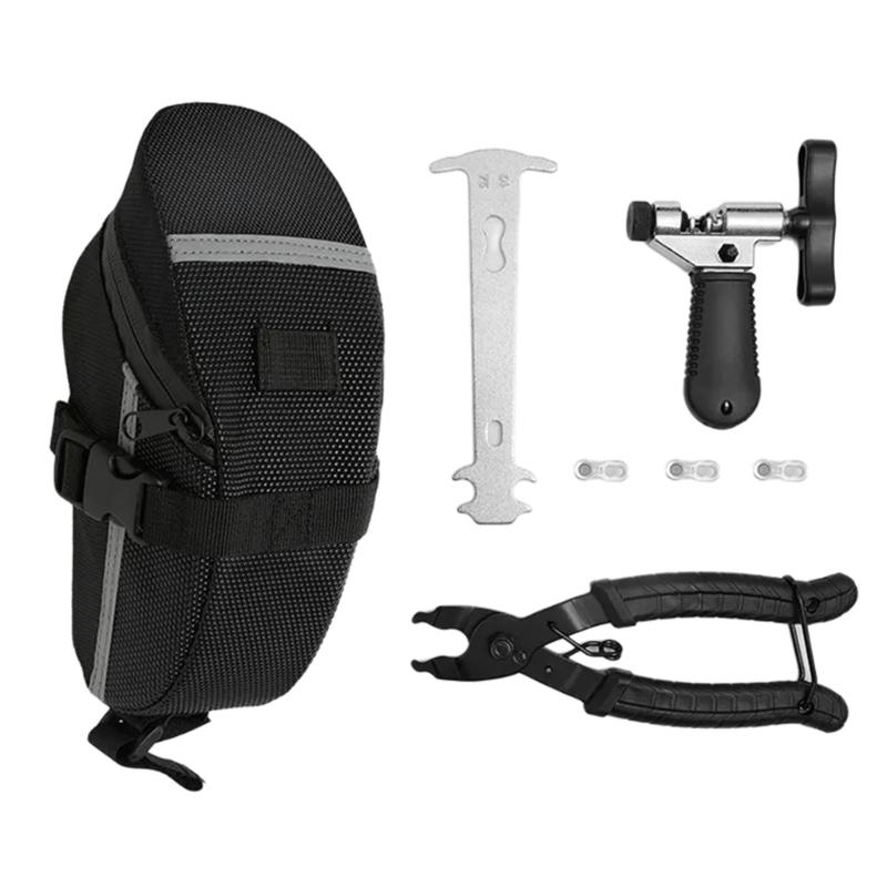 Portable Bikes Tire Repairs Tool Set MultiFunctional Puncture Maintenances Tool