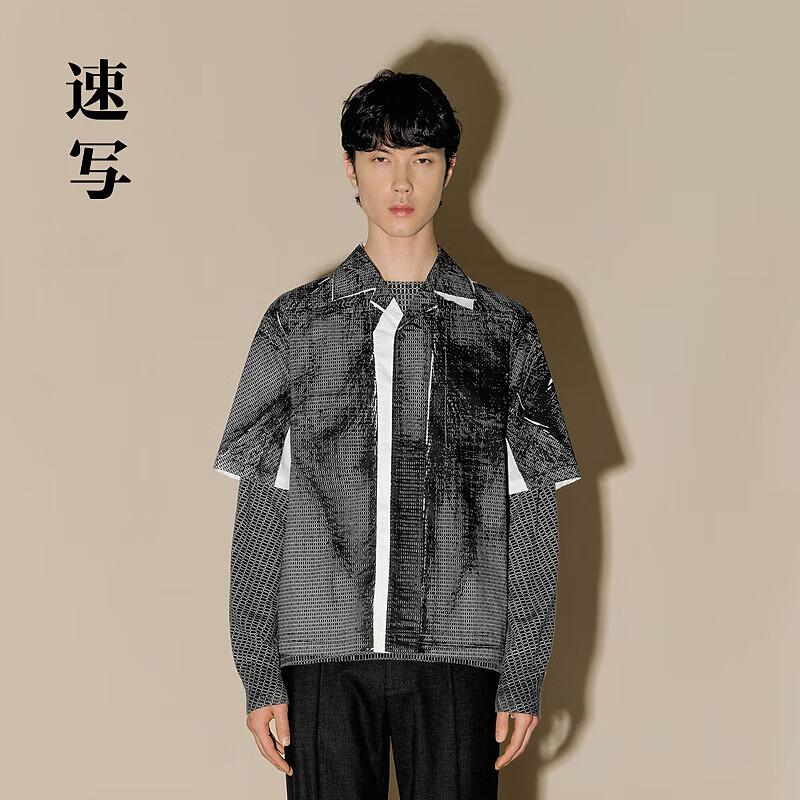 Men s Relaxed Fit Mid-Sleeve Shirt L