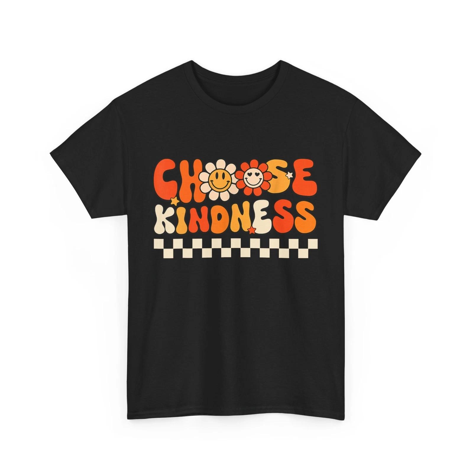Choose Kindness Shirt Retro Be Kind Inspirational Unity Day T-Shirt S