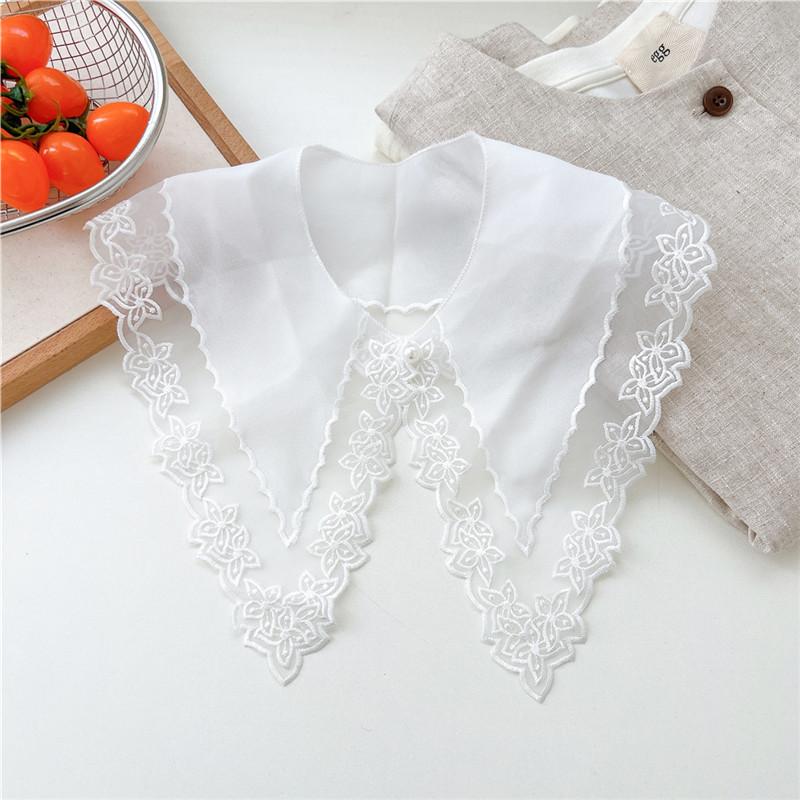 Lace Fake Collar Shoulder for Women Blouse Dress Shirt T-shirt Vest Jacket Detachable Collars Scarf Shawl Decoration Scarves