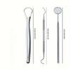 Stainless Steel Lightweight Portable Oral Hygiene Tools,Tongue Scraper, Multi-Functional Portable Tongue And Interdental Cleaner