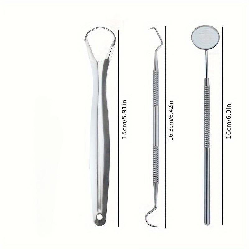 Stainless Steel Lightweight Portable Oral Hygiene Tools,Tongue Scraper, Multi-Functional Portable Tongue And Interdental Cleaner