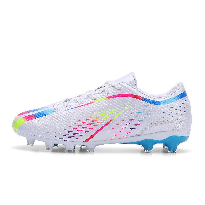 Training Football Shoes Low Top Nails Leather Foot Shoes Artificial Turf Student Nails Male Female Teens
