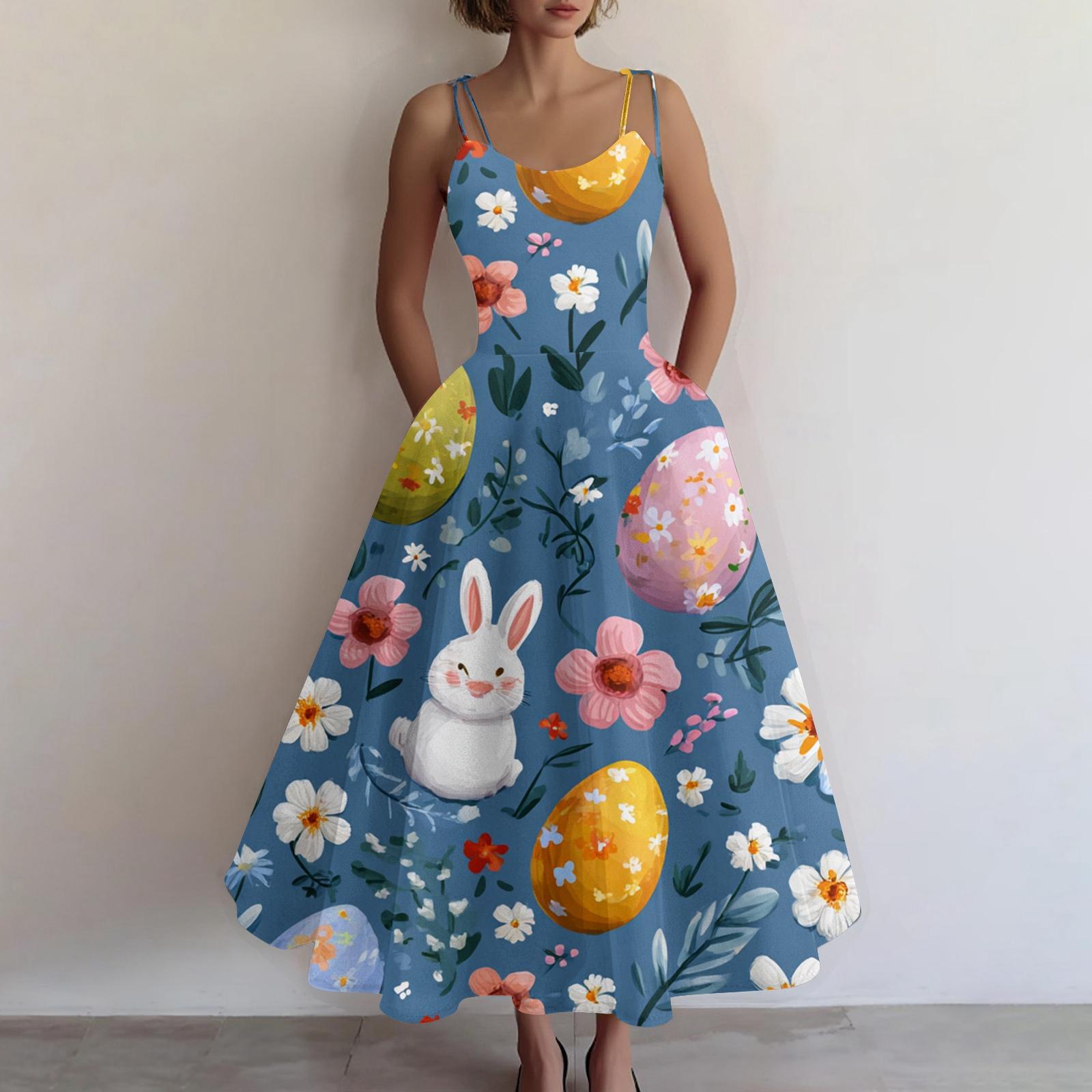 

Женское повседневное модное платье без рукавов с принтом ко Дню святого Валентина, с открытыми плечами L синий