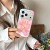 Korean Style Star Powder Lily Flower Phone Case for iPhone 17 Pro Max - Heart Design, Anti-drop, Suitable for iPhone 14, 15, and Apple 16.