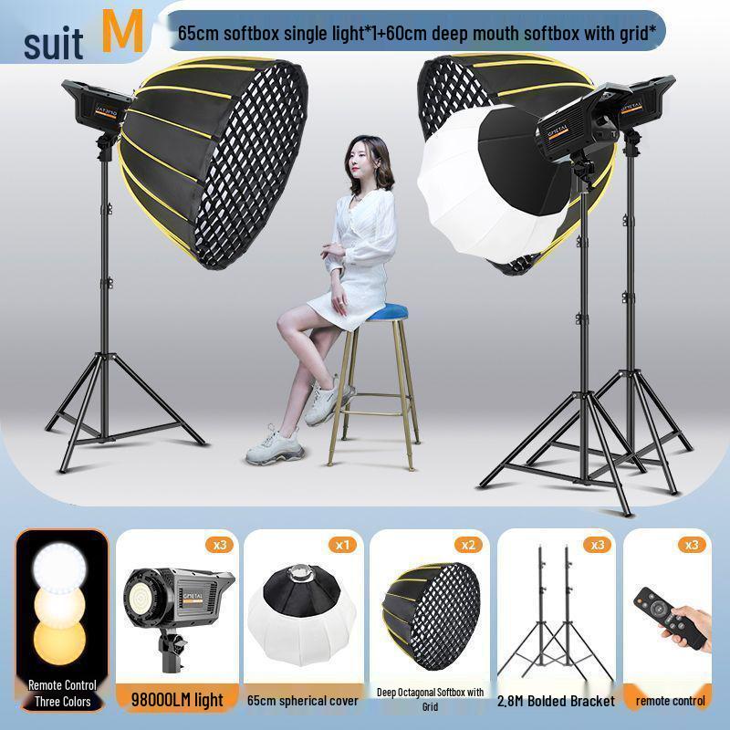 Octagonal Parabolic Softbox Set for Professional Indoor Photography