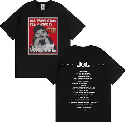 Rapper Jul Album Tour Print Tshirt Man Woman Fashion Gothic Casual T Shirt Shortsleeved Cotton Oversized Cozy Clothes Fans Gift