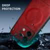 For POCO X6 X6 Pro PU Leather Magnetic Ring Soft Edge Anti-Drop Anti-Fingerprint Phone Case