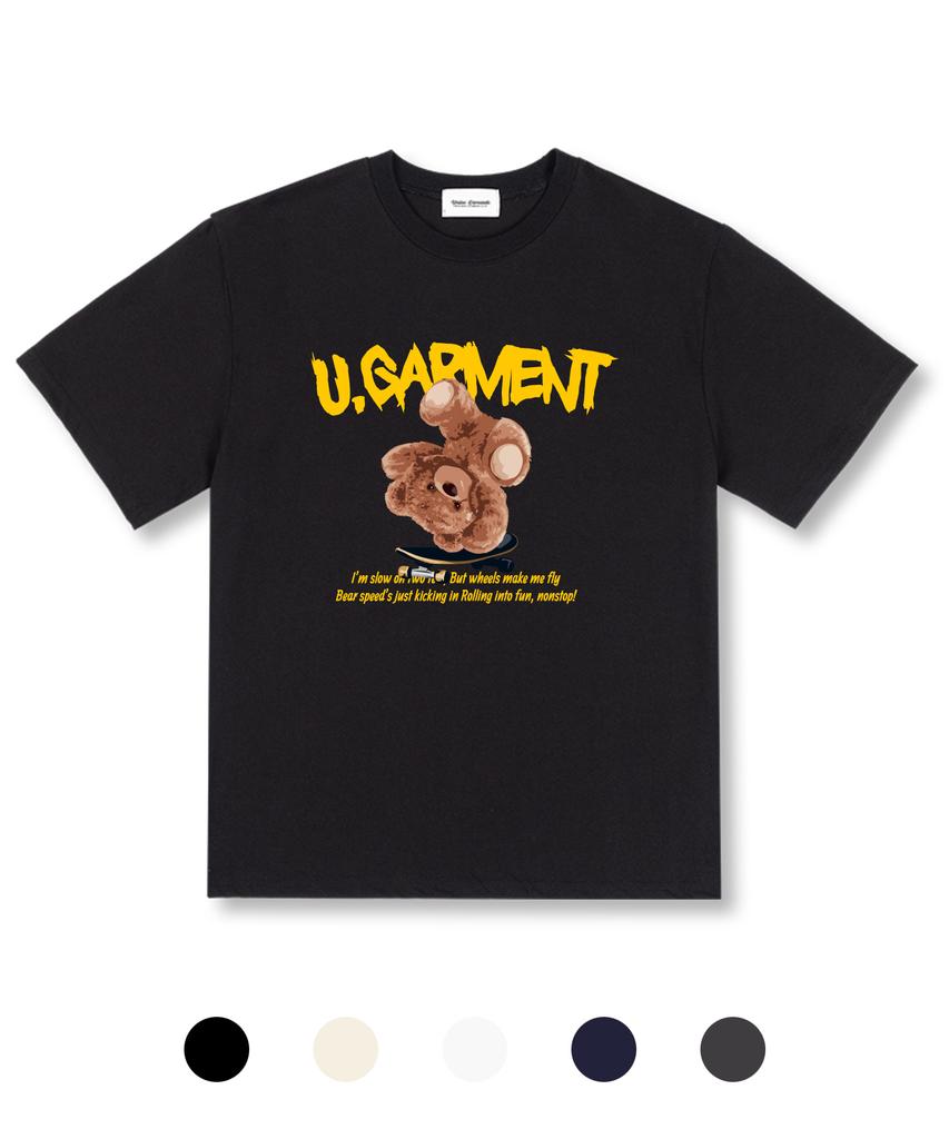 UNION GARMENTS One Hand Bear Oversized Short Sleeve T-Shirt 5 Colors