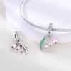 Cactus Pendant White Copper Plated 925 Silver Pendant Beads Diy Bracelet Necklace