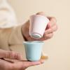 1 Pc Chinese Ceramic Tea Cup Handmade Solid Color White Porcelain Teacup Household Tea Bowl Personal Meditation Cup Teaware