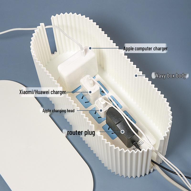 Kabel-Organizer-Box mit großer Kapazität - Stromkabel- & Leistenmanagement