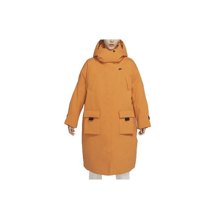Nike Puffer Jackets Women's Light Curry Yellow Hooded Moderate Other DD4659-738