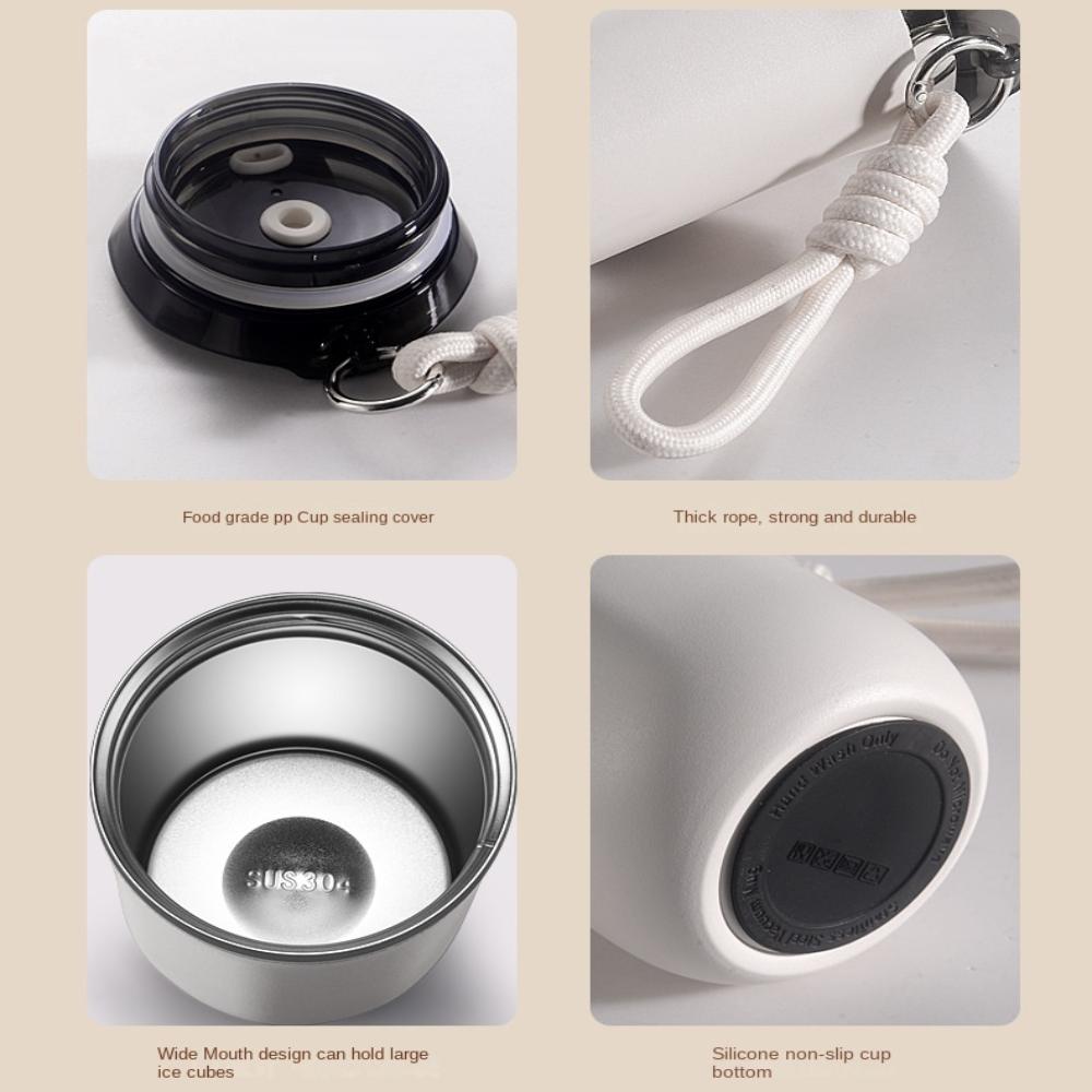 350ml 500ml Water Bottle Stainless Steel Coffee Mug Portable Insulated Cup Outdoor