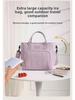 Beilian Large Capacity Insulated Lunch Bag - Portable One-Shoulder Office Picnic Cooler
