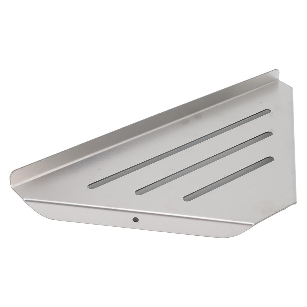 Eckduschregal Dreieckige Form Einlagig Stanzen Effiziente Aufbewahrung Lässiger Stil Edelstahl