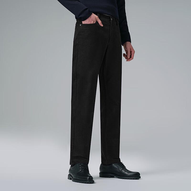 Lilang Men's Slim Fit Modal Blend Brushed Casual Pants