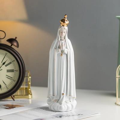 Rose Fatima Icône Notre-Dame de Marie Église Catholique Famille Statues en Céramique Cadeaux et Ornements