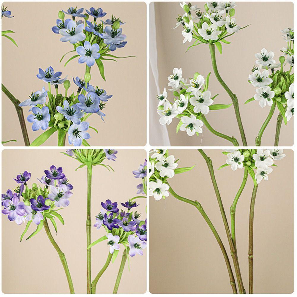 Real Touch Artificial Flowers Branch Large Green Plant Flower Arrangement Fake Flower Home Garden