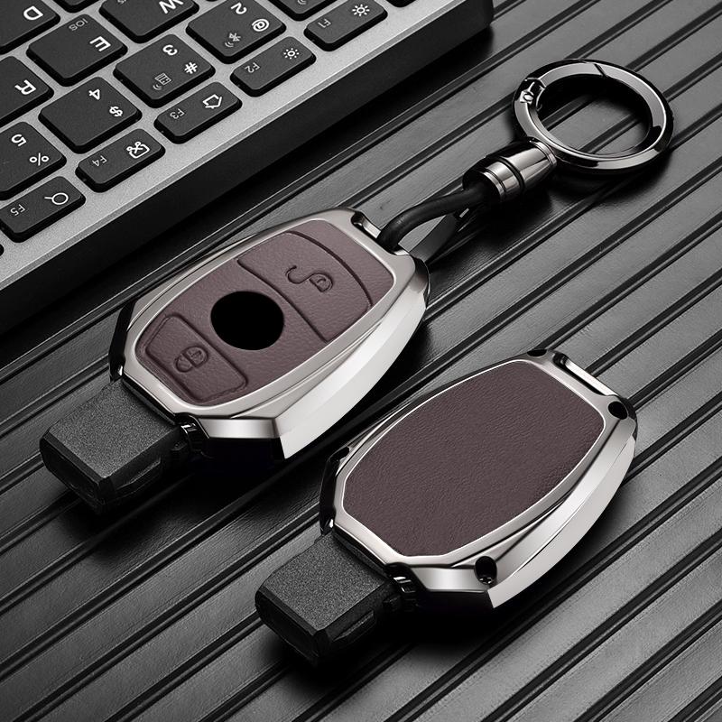 Interior Mouldings 2 3 button New Alloy Style Car Key Case Cover Shell Fob for Mercedes Benz A B C E S Class W204 W205 W212 W213
