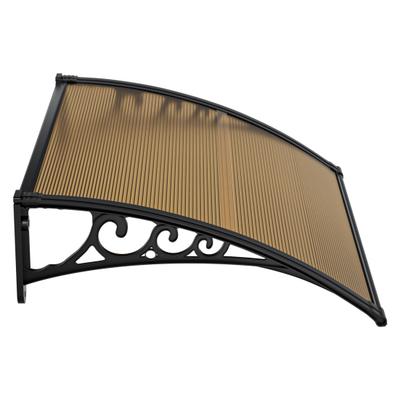Door Awnings Exterior Awning for Door Entrance Window Awning Canopy Exterior with Plastic Steel Bracket UV Rain Snow Protection Door Awning