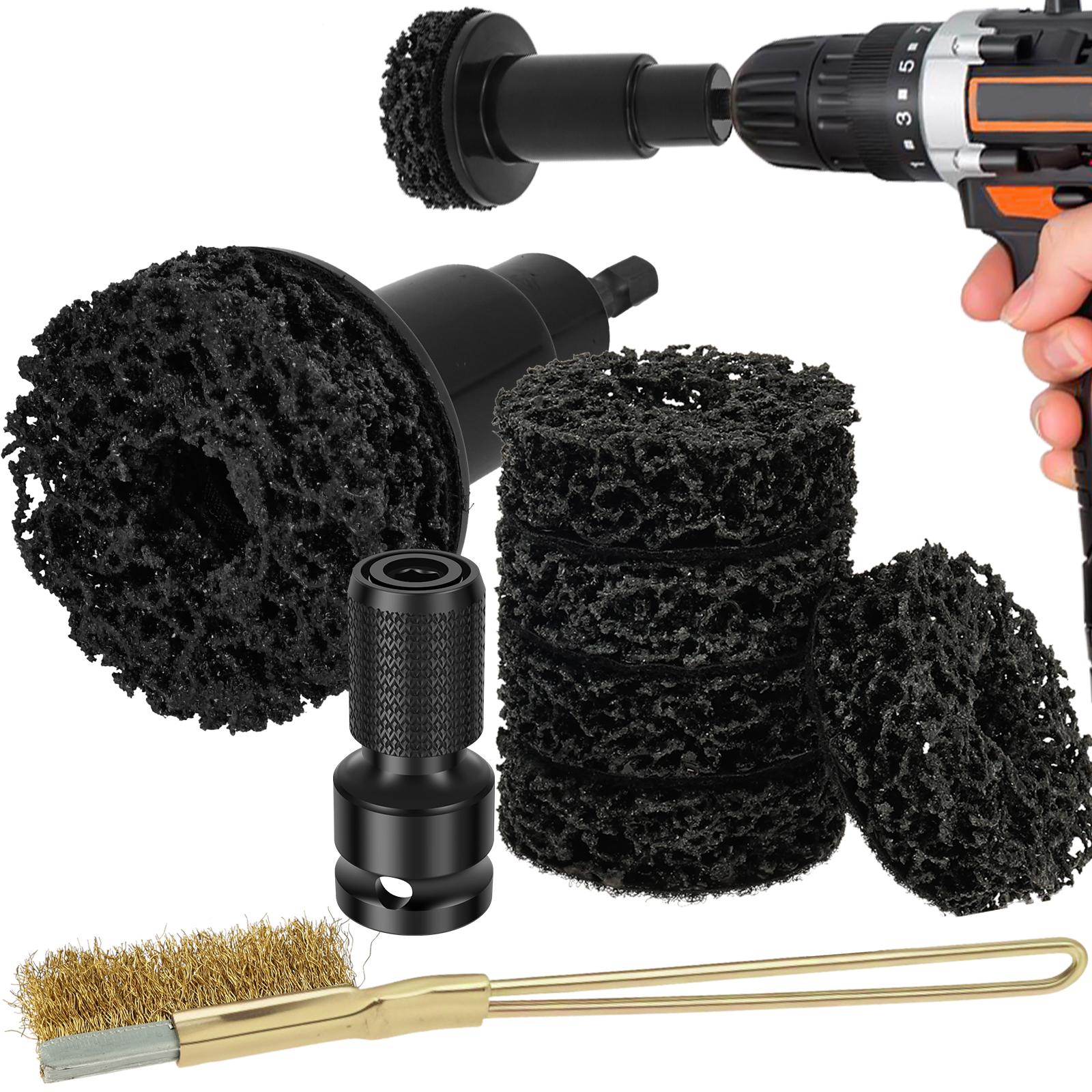 Wheel Hub Resurfacing Kit, Wheel Stud and Hub Cleaner, Quick Rust Removal for Lug Studs and Rotors Automotive Maintenance Tool