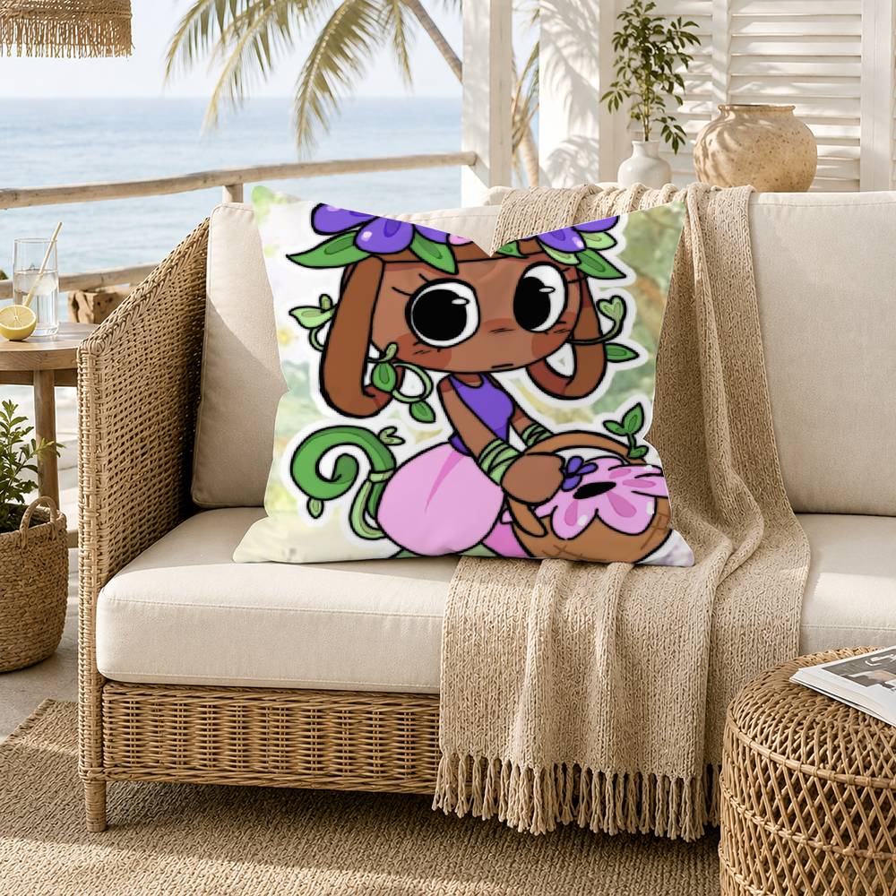 Bassie DDandys WWorld Pillow Case for Sofa Living Room Home Office Decor Protective Cover
