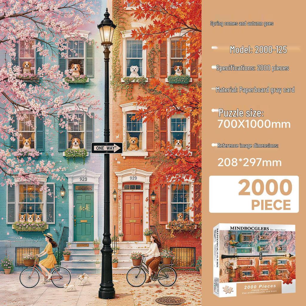 Van Gogh Starry Night 2000-Piece Jigsaw Puzzle, Extra Large, Decorative & Educational for Adults.