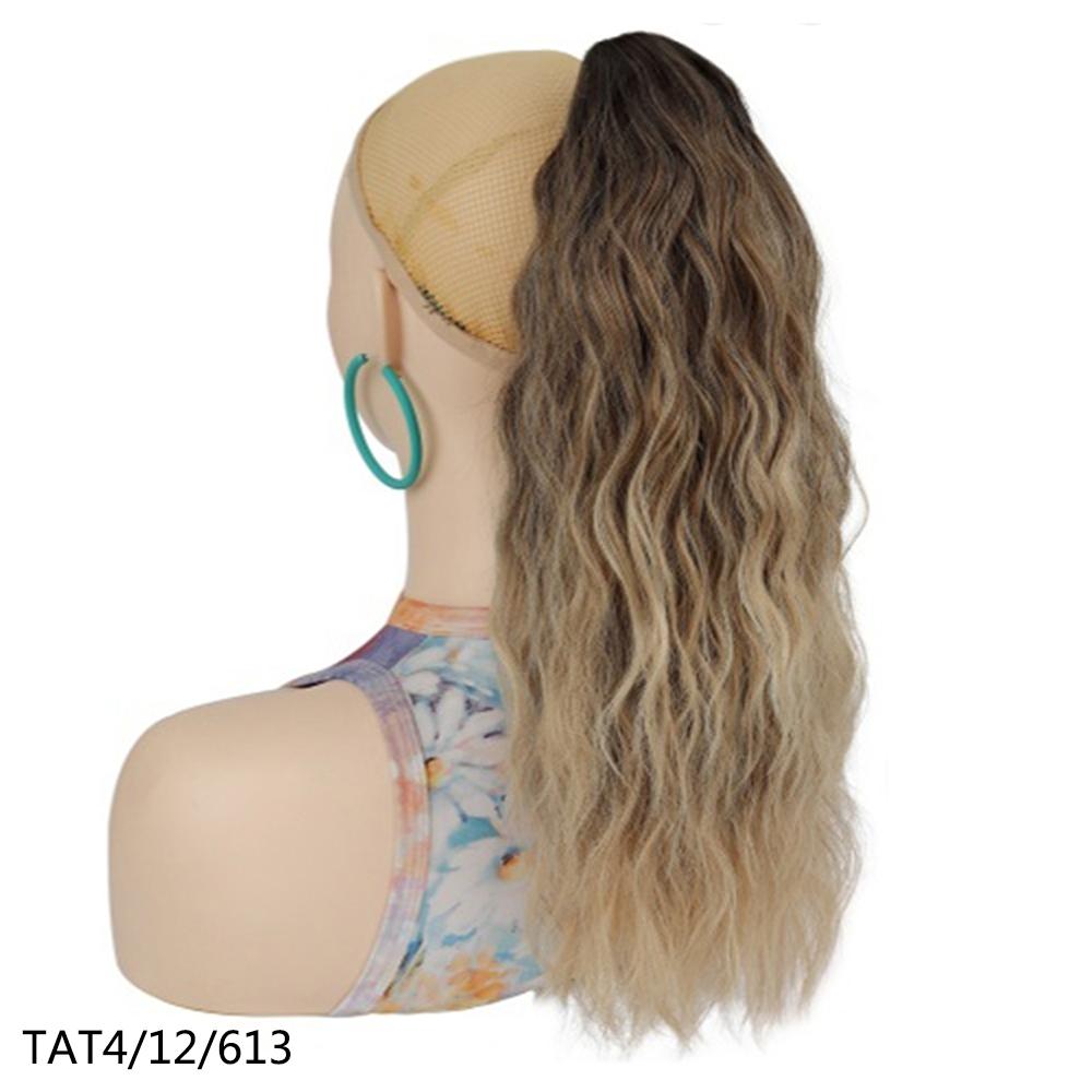 

Ponytail Extension Claw Clip On Hair Tail Short Curly Hair Gradient Color Fluffy Hairstyle Ponytails Hairpiece Women Daily Use