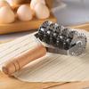 6 Wheel Pastry Cutter Stainless Steel Dough Lattice Pizza Bread Pastry Crust Roller Cutter with Wood Handle Baking Tool