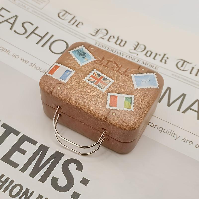 Boîte décorative Mini Portable Rétro, boîte de rangement pour monnaie, boîte d'emballage métallique beauté, boîte métallique à bonbons de fête. 1pc