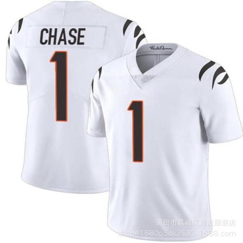 Camiseta de Fútbol NFL Cincinnati Bengals para Hombre Nombre Número Personalizado Algodón Camisa Deportiva Otoño