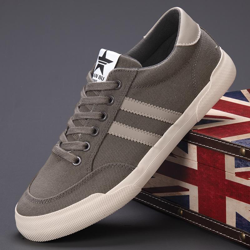 2026 Spring Men's Trendy Canvas Shoes - Versatile Korean Style, Breathable, Comfortable Casual Skate Footwear