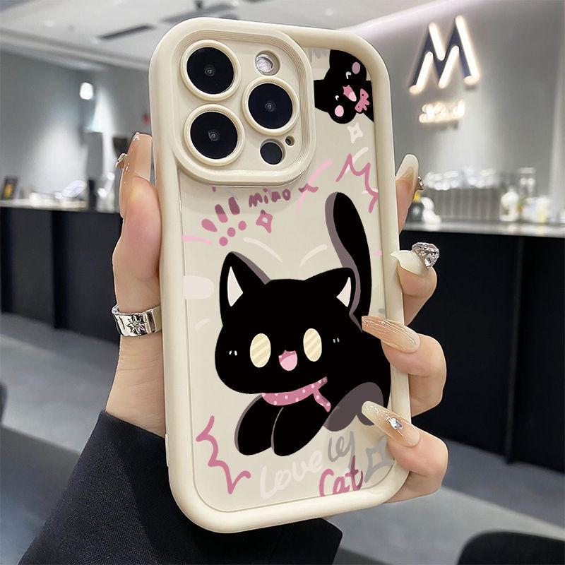 Scare the kitten iPhone17Promax mobile phone case ladder is suitable for Apple 16promax all-inclusive Tianyan 14 sets.