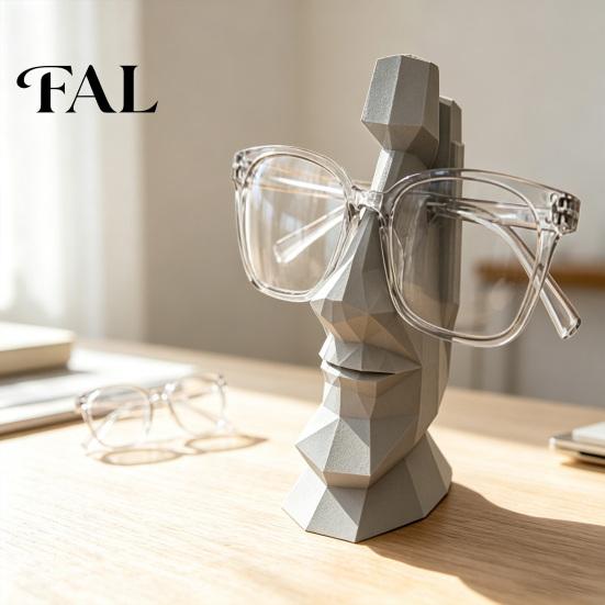 Gift for Glasses Collector Hand Carved Eyeglass Holder, 3D Printed Nose Shaped Stand, Unique Modern Office Decoration Decorative Display Rack,