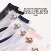 5 Pairs Jacquard Glass Stockings Transparent Socks Casual Crystal Silk Stockings for Women