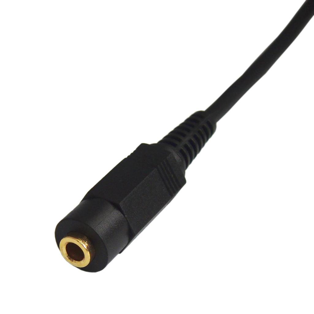 Stereo-Mini-Verlängerungskabel, L-Typ, Stereo-Mini-Stecker auf Stereo-Mini-Buchse 3,5 mm (männlich) (weiblich)/1m FVC-329L-1m