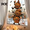 Easy Apply Home Decor Stickers Halloween Window Clings,PVC Waterproof Static Decals, Removable Festive Wall Stickers, Flexible Coverings Animals/Ghost