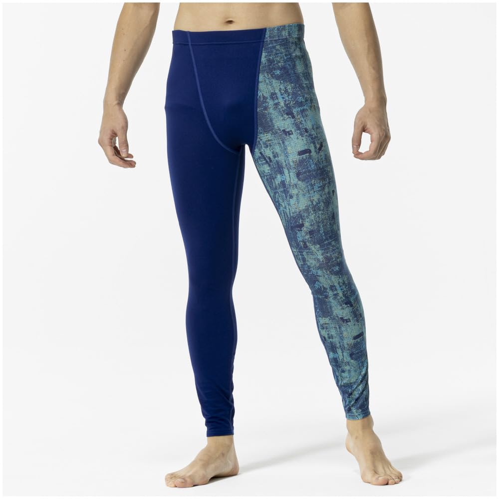 

Mizuno Graphic Long Size Pastel Navy Baseball/Softball Fleece-Lined Tights, O,