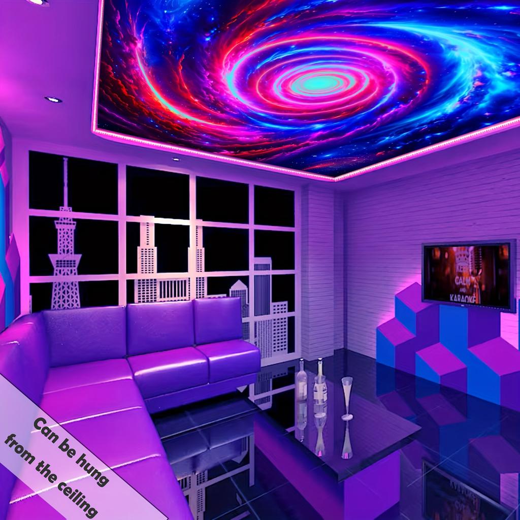 Nebula Fluorescent Tapestry Dive Into the Beauty of the UniverseUV Tapestry Wall Hanging Bedroom Home Party Decoration