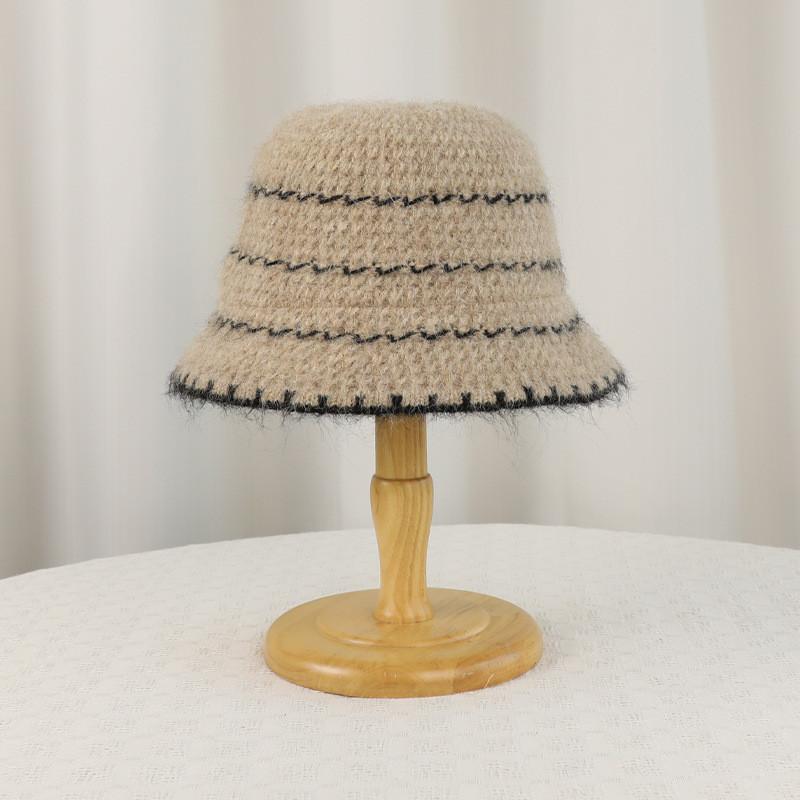 Gestrickter Fischerhut Mit Ohrenschützern Für Winter Herbst Freizeitkleidung