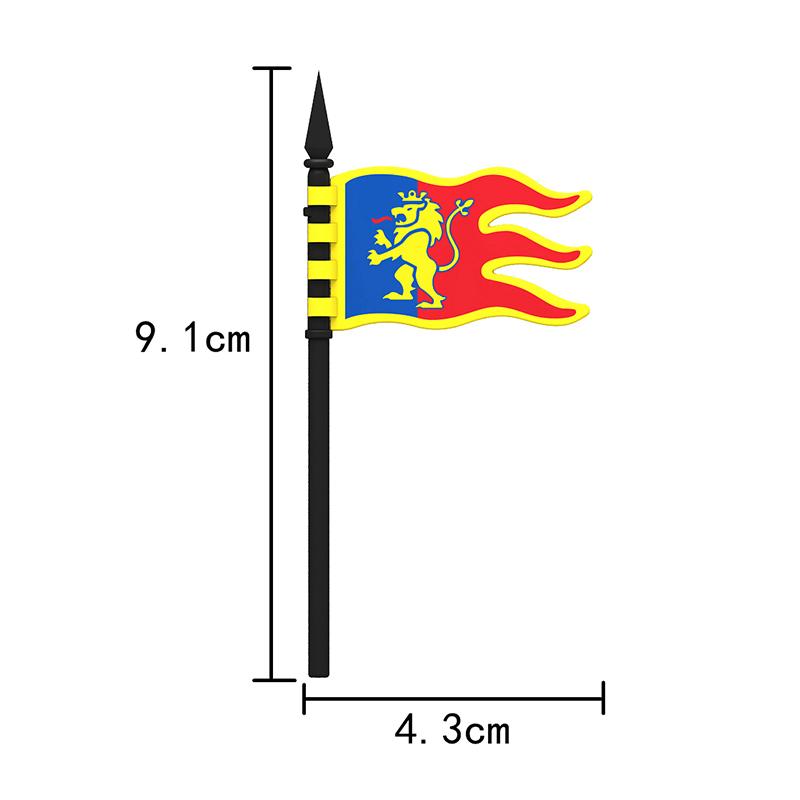 Medieval Military Castle Knights Temple Cross Arryn Flag Figures Set Soldiers Army Weapons Shield Sword Helmet Bricks Toys