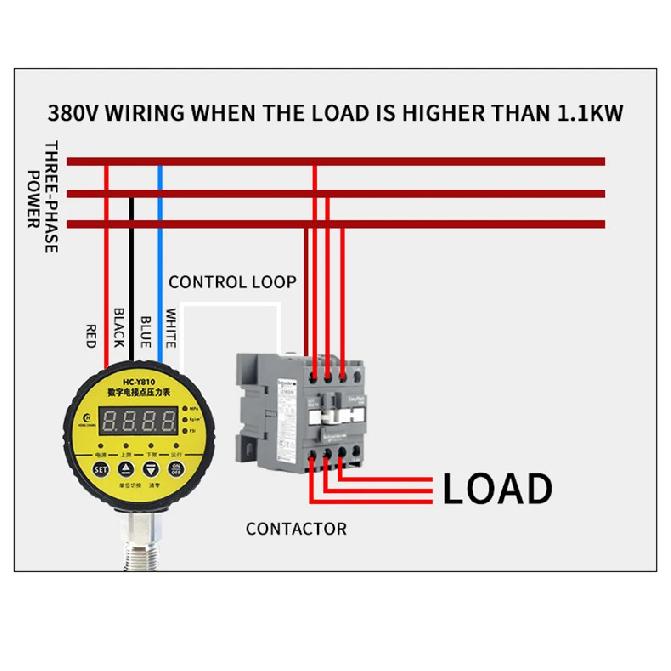 Digital Pressure Switch  Vacuum Digital Electric Contact Water Pump Pipeline Fire Negative Differential Pressure Gauge