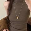 Minimalist Water Drop Pendant Necklace Sweater Chain